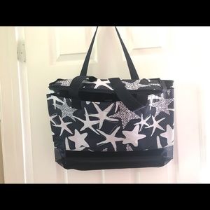Thirty-one large zip bag in sand and shore pattern